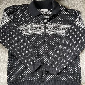 Vintage Cherokee Knit Sweater Zip Up Cardigan